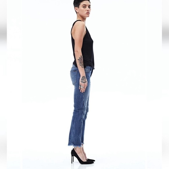 Hudson womens high rise rival jeans seamed straight 32 NWT - Picture 2 of 7